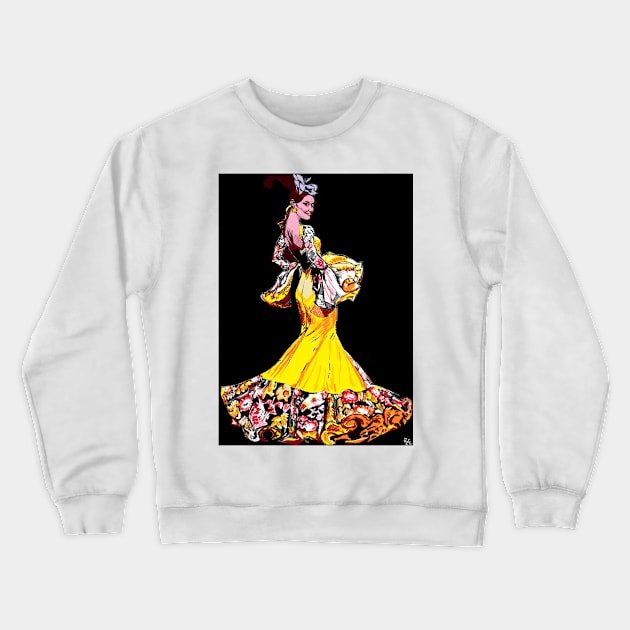 FLAMENCA Crewneck Sweatshirt by LITTLE EYES DESIGNS